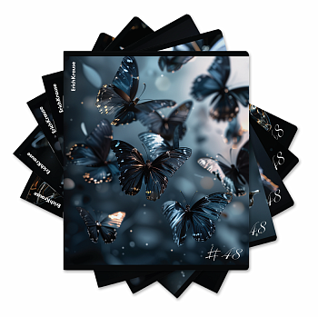 Тетрадь общая ученическая ErichKrause Glass Butterflies, 48 листов, клетка, матовая ламинация+выборо