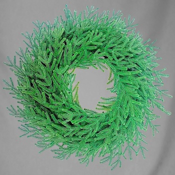 ХВОЙНЫЙ ВЕНОК, DARLENS, 60 СМ, PE/PVC, ЛИТОЙ, 105 ВЕТОК