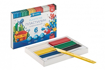 Пластилин "КЛАССИЧЕСКИЙ",  6 цв. ПЛ6-06К