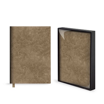 Ежедневник недатированный ESCALADA, А5+, 160 л., арт. 70584/ 10 ФЛАНСТЕР БЕЖЕВЫЙ (кожзам: 175х245 мм