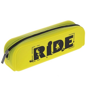 NPn_71244 Пенал Hatber 200х50х60мм на молнии мягкий силикон -Прыжок-  в пластик.боксе с европодвесом