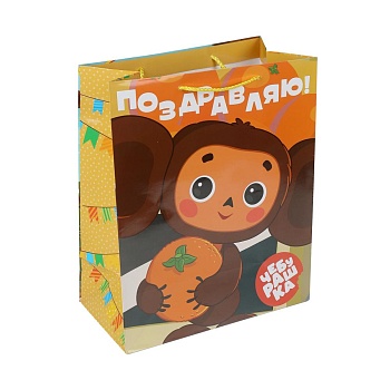 393096 Пакет подарочный глянцевый СОЮЗМУЛЬТФИЛЬМ l,140 гр/м2 ЧУДО ПРАЗДНИК в кор.10*12шт