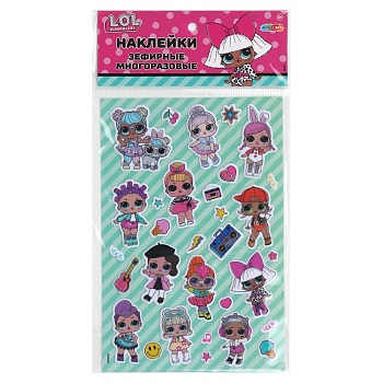 402449 Наклейки зефирные ЛОЛ MultiArt в кор.10*50шт