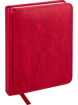 ЕЖЕДНЕВНИК А6, 128л. недатир. EVERYDAY CHRONICLES - RED (128-5037) кожзам (красный)