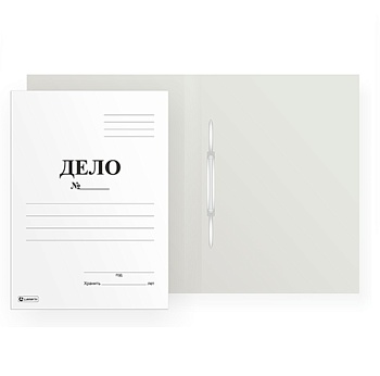 LAMARK22037 Скоросшиватель Дело белый, 280 г/м2, мелованный картон,