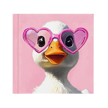 Блокноты "Notebook", 105х105 мм, 48 л, арт. 71921 УТЕНОК В ОЧКАХ / Блок - белый офсет 60 г/м², дизай