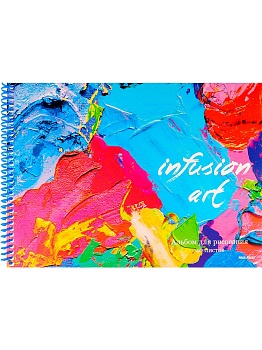 Альбом для рисования А4 40л. ЦВЕТОВОЕ РАЗНООБРАЗИЕ (40-9329) цвет.спир.,1 диз в спайке,офсет