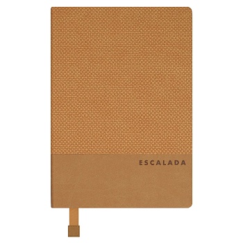 Ежедневник недатированный ESCALADA, А5, 160 л., арт. 70657/ 15 ПИКЕ МАКРО КОРИЧНЕВЫЙ (кожзам: 146x21