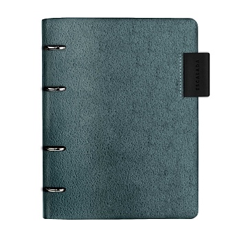 Папка-обложка для сменных блоков тетрадей ESCALADA, А5+, арт. 70719/ 20 МОРСКАЯ ВОЛНА ХАРД (кожзам: 