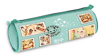 Npt_60133 Пенал-Тубус 210х70мм на молнии -Путешественники-  в индив.упак.