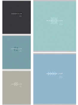 Тетрадь КЛЕТКА 48л. ОДНОТОННАЯ КЛАССИКА (Т48-9125) цветная мелованная обл., 5 дизайнов в спайке