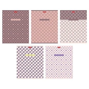 48Т5лВ1 Тетрадь 48л А5ф клетка 60-65г/кв.м на скобе ламинац.SOFT-TOUCH -Fashion print-