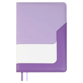 Ежедневник недатированный ESCALADA, А5, 160 л., арт. 70598/ 15 ЛАЙКА СИРЕНЕВЫЙ (кожзам: 146х211 мм, 