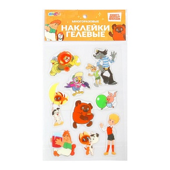 396961 Наклейки гелевые, СОЮЗМУЛЬТФИЛЬМ МУЛЬТИ АРТ в кор.500шт