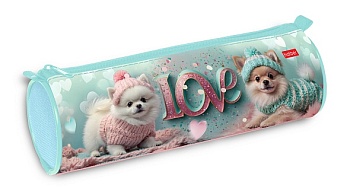 Npt_60143 Пенал-Тубус 210х70мм на молнии-Пушистое счастье-  в индив.упак.