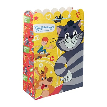 400421 Пакет подарочный креативный СОЮЗМУЛЬТФИЛЬМ xl,простоквашино,190 гр/м2 ЧУДО ПРАЗДНИК в кор.5*1
