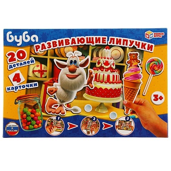 308451 Буба. Игра с липучками в коробке. Умные игры в кор.20шт
