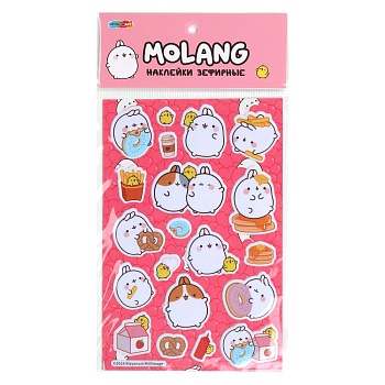 402451 Наклейки зефирные Molang MultiArt в кор.10*50шт