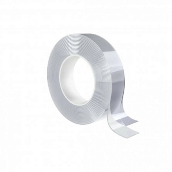 Клейкая лента (нанолента) двусторонняя многоразовая Alingar, 20 мм * 2 м, толщина 1 мм, основа полип