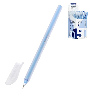 Ручка шариковая "Round" синяя, 0,7 мм ТМ Глобус РШК