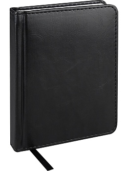 ЕЖЕДНЕВНИК А6, 128л. недатир. EVERYDAY CHRONICLES - BLACK (128-5033) кожзам (черный)