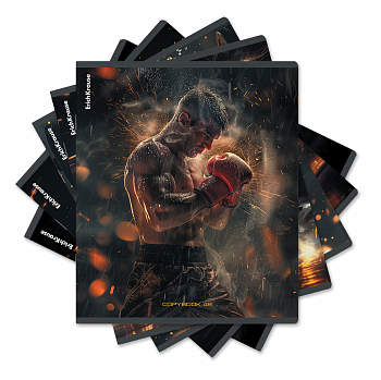 Тетрадь общая ученическая ErichKrause Keep Fit, 48 листов, клетка, глянцевая ламинация_MIX-PACK