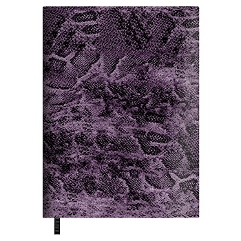 Ежедневник недатированный ESCALADA, А6+, 160 л., арт. 70693/ 20 ПИТОН ФИОЛЕТОВЫЙ (кожзам: 126х174 мм