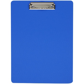 Планшет с зажимом OfficeSpace А4, 2000мкм, пластик (полифом), синий
