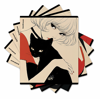 Тетрадь общая ученическая ErichKrause Elegant Style, 48 листов, матовая ламинация, клетка_MIX-PACK