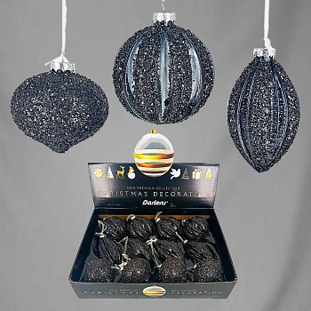 ЕЛОЧНЫЙ ШАР, DARLENS, 8 СМ, СТЕКЛО