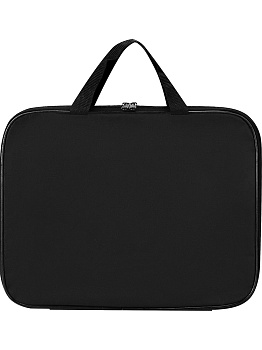 Папка на молнии А4 СЕРАЯ (П-4345) с ручками, внут.карман, 350х265x20 мм