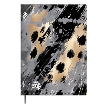 Записная книжка ESCALADA, А5+, 120 л., арт. 70709/ 15 ЛЕОПАРД (кожзам: 163х220 мм, мягкий переплёт, 