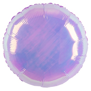 Шар (18''/46 см) Круг, (надув воздухом), Сиреневый, Хамелеон, 1 шт. в уп.
