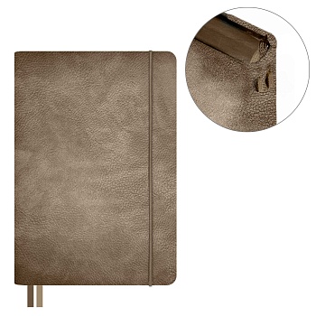 Ежедневник недатированный ESCALADA, А5, 160 л., арт. 70637/ 15 ШЕВРЕТ БЕЖЕВЫЙ (кожзам: 146x211 мм, т