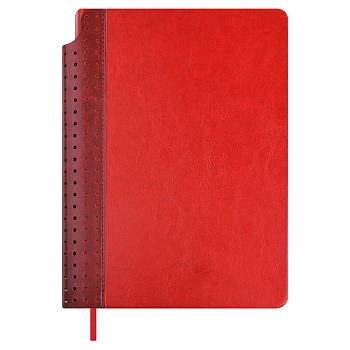 Ежедневник недатированный ESCALADA, А5, 160 л., арт. 70620/ 15 САРИФ КРАСНЫЙ (кожзам: 156x211 мм, тв