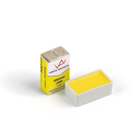 Краска акварель "VISTA-ARTISTA"   художественная, кювета   VAW   2.5 мл 204 лимонная