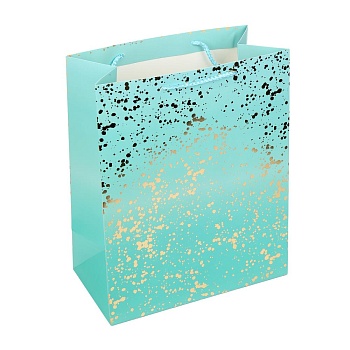 389061 Пакет подарочный золотое тиснение, размер l,190 гр/м2 ЧУДО ПРАЗДНИК в кор.10*12шт