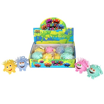 Игрушка ежик, монстрик, 7*6 см, цвета в асс., дисплей Супер Жим уп-12шт в кор.12уп