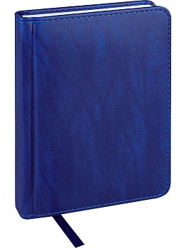ЕЖЕДНЕВНИК А6, 128л. недатир. EVERYDAY CHRONICLES - BLUE (128-5032) кожзам (синий)