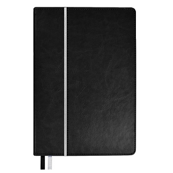 Ежедневник недатированный ESCALADA, А5, 160 л., арт. 70622/ 15 САРИФ ЧЁРНЫЙ/БЕЛЫЙ (кожзам: 146x211 м