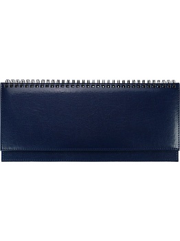 ПЛАНИНГ 56 л. недатир. SELECTION - BLUE (56-5070) греб, кожзам (синий), серебристый срез 300х130мм