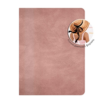 Записная книжка ESCALADA, А5+, 120 л., арт. 70711/ 15 БАКСКИН РОЗОВЫЙ (кожзам: 170x210 мм, мягкий пе