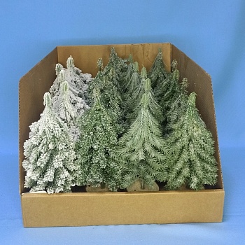 ДЕКОРАТИВНАЯ ЕЛЬ, DARLENS, 19 СМ, АССОРТИ