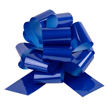 Бант Шар, Синий, Лаковый, 21 см, 1 шт. в упак.