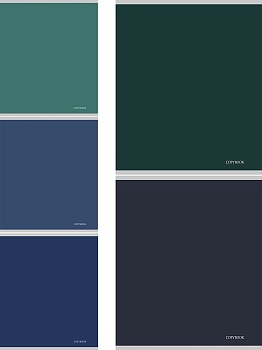 Тетрадь КЛЕТКА 48л. CALLIGRAPHY (48-8845) (цветная мелов. обл., лён)