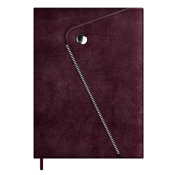 Ежедневник недатированный ESCALADA, А5, 160 л., арт. 70618/ 15 СПИЛОК ДЕЛАВЭ БОРДОВЫЙ (кожзам: 150/1