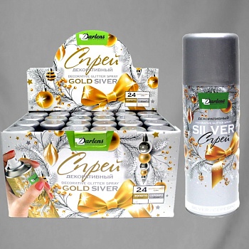 СНЕГ-СПРЕЙ, DARLENS, СЕРЕБРЯНЫЙ, 250 МЛ