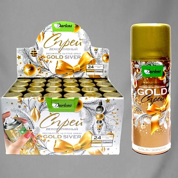 СНЕГ-СПРЕЙ, DARLENS, ЗОЛОТОЙ, 250 МЛ