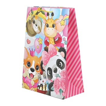 399461 Пакет подарочный МАТОВЫЙ xl,зверьки,140 гр/м2 ЧУДО ПРАЗДНИК в кор.5*12шт