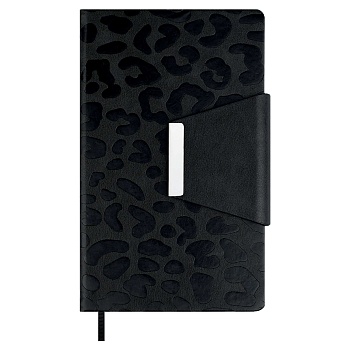 Ежедневник недатированный ESCALADA, А5, 160 л., арт. 70665/ 15 ВИНЧЕНЦО ЧЁРНЫЙ (кожзам: 125x211 мм, 